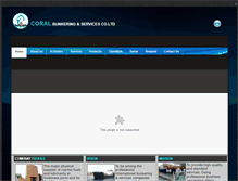 Tablet Screenshot of coral-bunkering.com